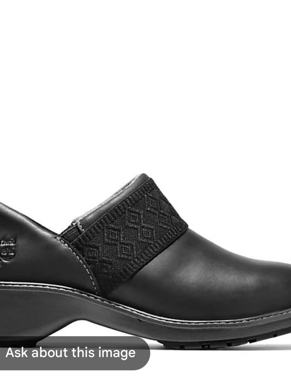 Timberland PRO Women's premium leather Clog with Textured Elastic CSA certified